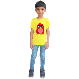                       RISH - Kids Polyester Material Angry Bird Printed Design for age 12 - 18 Months - colour Yellow                                              