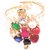 Raviour Lifestyle Navratan Tortoise Kachua Adjustable Navratan Stone Ring For Men and Women