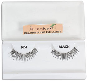 100 human hair eye Lashes for Natural look  beautiful eyes Professional Handmade Soft Fiber Natural Thickening Long