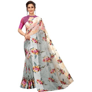                       Nityam fashion fancy soft cottan printed saree                                              