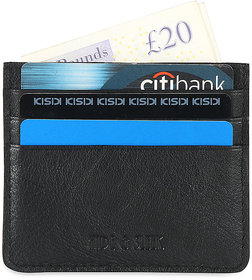 Hide & Sleek RFID Protected Slim Unisex Genuine Leather Card Holder Wallet
