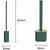 PAYKARS Silicone Bristles Toilet Brush with Holder Set Deep Cleaning Silicone Toilet Brush No-Slip Long Plastic Handle