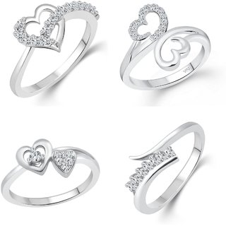 Vighnaharta Allure Graceful Rings Rhodium Plated For women and Girls . Vighnaharta Allure Graceful Rings Rhodium Plated For women and Girls .