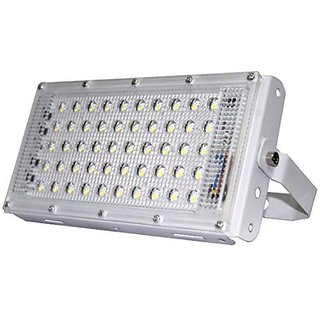 LED 50W Ultra Thin Slim IP65 LED Flood Outdoor Cool Day Light White Waterproof (50 watt)(White)( code002)