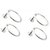 VARULAX DYNAMIC ROUND Stainless Steel Towel Ring (COMBO -6 PCS)/Towel Holder/Silver (STAINLESS STEEL) (PACK OF 6)