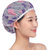 Adjustable 3 Pcs Shower Cap Bath Shower Reusable Hair Cover Spa Salon Care (Multicolor)