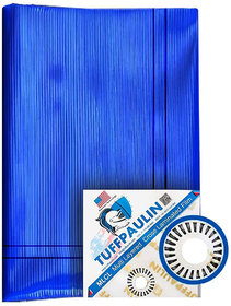 TUFFPAULIN 24FT X 18FT 120 GSM Blue Tarpaulin Tirpal Tadpatri Tharpai Thadika, Eyelet, MLCL, UV  Water Resistant
