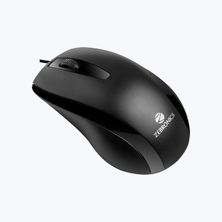                       Zebronics ZEB-ALEX USB Optical Mouse Wired Optical Gaming Mouse  (USB 2.0, Black)                                              