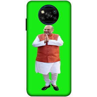                       POCO X3/ X3 PRO ( amitsha neta) PRINTED BACK COVER                                              