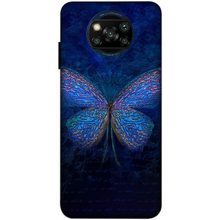                       POCO X3/ X3 PRO ( butter fly, nature) PRINTED BACK COVER                                              