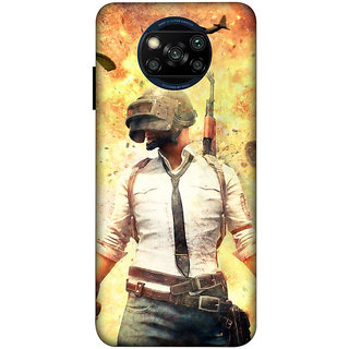                       POCO X3/ X3 PRO ( pubg wallpaper) PRINTED BACK COVER                                              