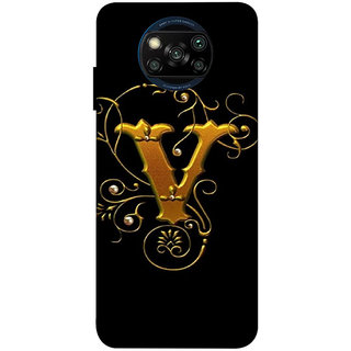 POCO X3/ X3 PRO ( v name, letter name) PRINTED BACK COVER POCO X3/ X3 PRO ( v name, letter name) PRINTED BACK COVER