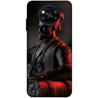                       POCO X3/ X3 PRO ( shivaji wallpaper) PRINTED BACK COVER                                              