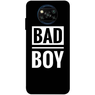                       POCO X3/ X3 PRO ( bad boy wallpaper) PRINTED BACK COVER                                              