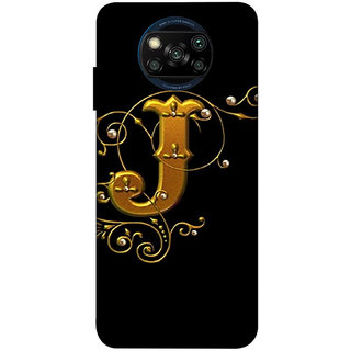                       POCO X3/ X3 PRO ( j name, letter name ) PRINTED BACK COVER                                              