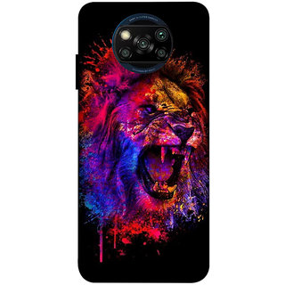                       POCO X3/ X3 PRO ( lion, animals) PRINTED BACK COVER                                              