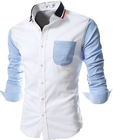 Singularity Clothing Elegant Designer Shirt in white