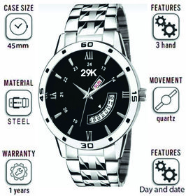 29K-9005 New Stylist  Attractive Black Dial  Next Generation Partywear/Formal/Casual Boy Smart Analog Watch - Men