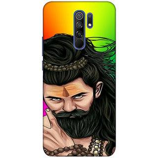                       REDMI 9 PRIME ( mahadev wallpaper) PRINTED BACK COVER                                              