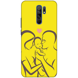                       REDMI 9 PRIME ( mom dad wallpaper) PRINTED BACK COVER                                              