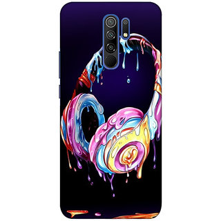                       REDMI 9 PRIME ( music, art) PRINTED BACK COVER                                              