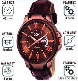29K-9008 New Stylist Attractive Brown Dial Next Generation Partywear/Formal/Casual Boy Smart Analog Watch - Men