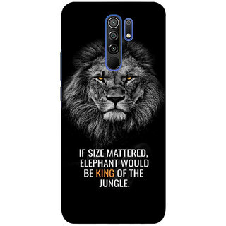                       REDMI 9 PRIME ( lion, animals) PRINTED BACK COVER                                              