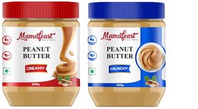 Mamafeast Peanut Butter (Crunchy 200g + Creamy 200g) 400gm