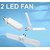 PAYKARS 20W Foldable Fan Shape 2 Leaf Blade LED Bulb B22, Adjustable Light, Indoor, OutdoorGarage LightingWhite