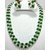 Mother of Pearl, Shell, Stone Gold-plated Jewel Set  (White, Green)