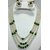 Mother of Pearl, Shell, Stone, Mother of Pearl Gold-plated Jewel Set  (White, Green)