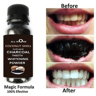 Activated Coconut Shell Charcoal Teeth Whitening Powder