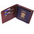 Hide & Sleek Men's RFID Protected Brown Geniune Leather Passport Document Holder