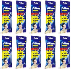 Gillette 5Pcs in one Readyshaver Manual Shaving Razor (5 In 1)-  (Pack of 10 )by Rmr JaiHind