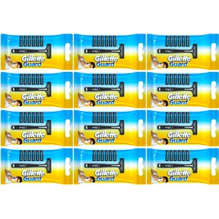 Gillette Guard One Razor  Cartridge 6 pcs in A pack (Pack of 12 )by Rmr JaiHind