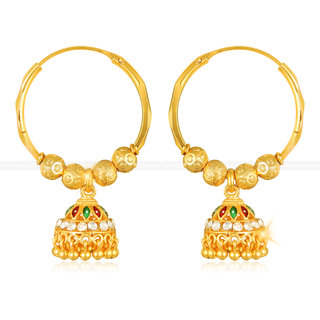                       Allure Beautiful Earrings Elite Chic Gold Plated for Women and Girls                                              