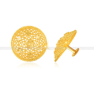 Elegant Twinkling Beautiful Gold Plated Jumbo Stud Earring for Women and Girls Elegant Twinkling Beautiful Gold Plated Jumbo Stud Earring for Women and Girls