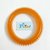 THE PAWXI RUBBER SPIKE RING DOG TOY FOR PET DOG TEETH CLEANING, PLAYING AND FETCH TOY (6 INCH, COLOUR-Orange)