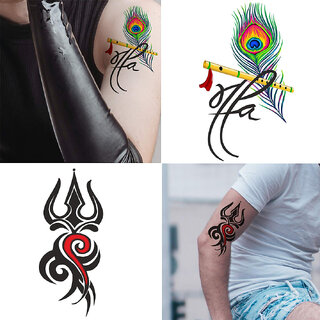 voorkoms Lord Trishul with Maa Paa Tilak Tattoo Waterproof For Boys and  Girls  Price in India Buy voorkoms Lord Trishul with Maa Paa Tilak Tattoo  Waterproof For Boys and Girls Online