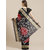 SVB Saree Red And Black Bandhani Print Art Silk  saree