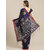 SVB Saree Navy Blue Art Silk Printed Saree With Tassels