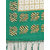 SVB Saree White And Green  Art Silk Printed Saree With Tassels