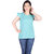 Malkaa India Womens Trendy Stylish Designer/Regular Printed Short Kurtis(SKY BLUE)