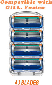 Fusion Compatible Cartridges for Men(Blue)