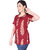 Malkaa India Womens Trendy Stylish Designer/Regular Printed Short Kurtis(RED/MAROON)