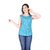 Malkaa India Womens Trendy Stylish Designer/Regular Printed Short Kurtis(BLUE)