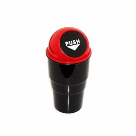 PAYKARS Multipurpose Car Trash Bin Can Holder Dustbin - Black (L 17 x W 6.5 cms)