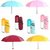 PAYKARS Men/Women's Pocket UV Coated Ultra Light Mini Folding Compact Assorted Colour, Umbrella for Sun Protection