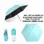 PAYKARS Men/Women's Pocket UV Coated Ultra Light Mini Folding Compact Assorted Colour, Umbrella for Sun Protection