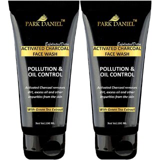                       Park Daniel Activated Charcoal Face Wash- 2 tubes 100 ml(200 ml)                                              